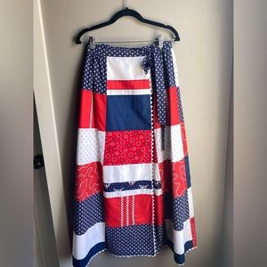 Handmade Patchwork Maxi Wrap Dress